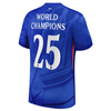 WORLD CHAMPIONS #25 Chelsea Home Soccer Jersey 2025/26 with chest badge