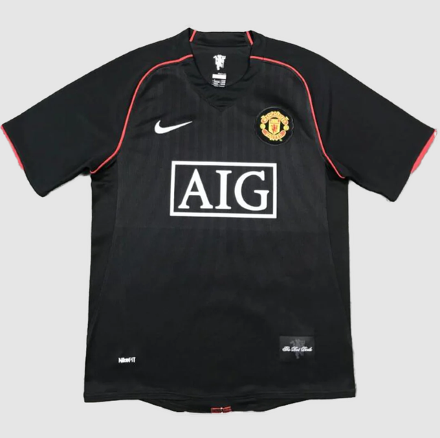 Manchester United SCHOLES #18 Retro Jerseys 2007/08 Away Soccer Jersey For Men