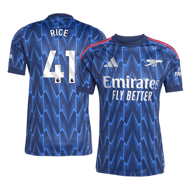 RICE #41 Arsenal Away Soccer Jersey 2025/26