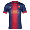 12-13 Barcelona MESSI #10 A.INIESTA #8 FÀBREGAS #4 Retro Jersey Home 