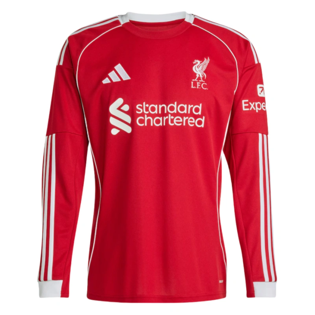 Liverpool Home Long Sleeve football jersey 25-26 Fan version