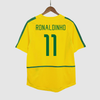 RONALDINHO #11 Brazil Retro Jersey Home Soccer Shirt 2002/03