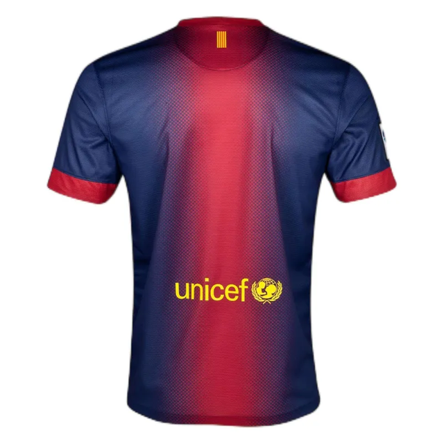 12-13 Barcelona MESSI #10 A.INIESTA #8 FÀBREGAS #4 Retro Jersey Home 