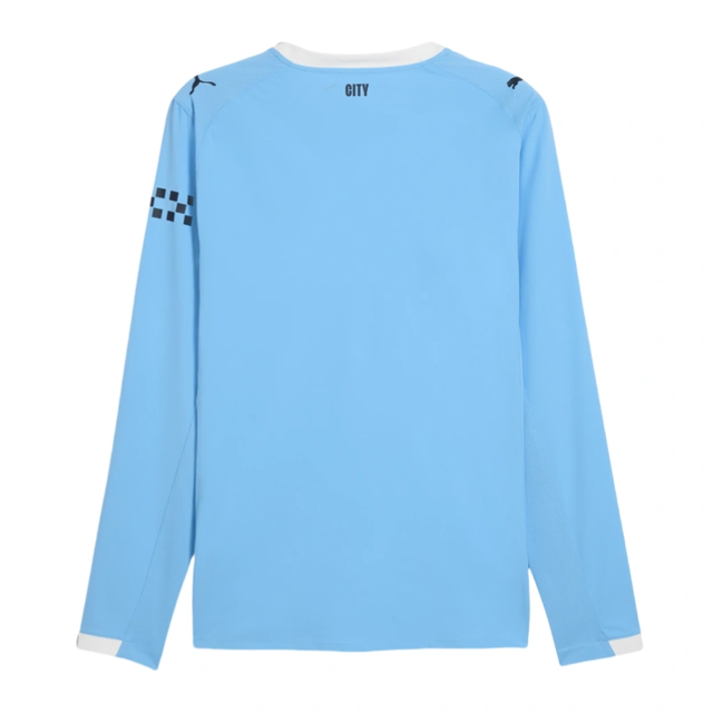 Manchester City Home Long Sleeve Football Shirt 2025-26 Fan Version