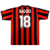AC Milan BAGGIO #18 Retro Jersey Home 1996/97