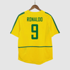 RONALDO #9 Brazil Retro Jersey Home Soccer Shirt 2002/03
