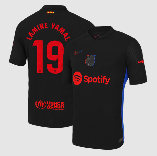 LAMINE YAMAL #19 Soccer Jersey Barcelona Away Shirt 2024/25
