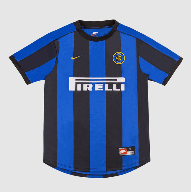 BAGGIO #10 Inter Milan Retro Jersey Home Soccer Shirt 1999/00