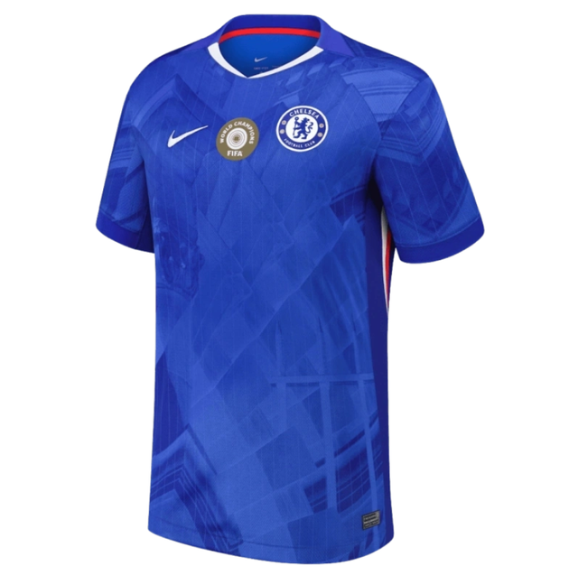 WORLD CHAMPIONS #25 Chelsea Home Soccer Jersey 2025/26 with chest badge