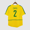 Retro CAFU #2 2002/03 Brazil Home Soccer Jersey