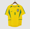 RONALDO #9 Brazil Retro Jersey Home Soccer Shirt 2002/03