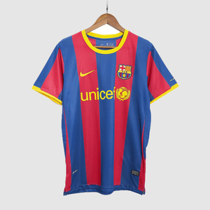 Retro Jersey MESSI #10 A.INIESTA #8 PUYOL #5 Barcelona Retro Jersey Home Soccer Shirt 2010/11