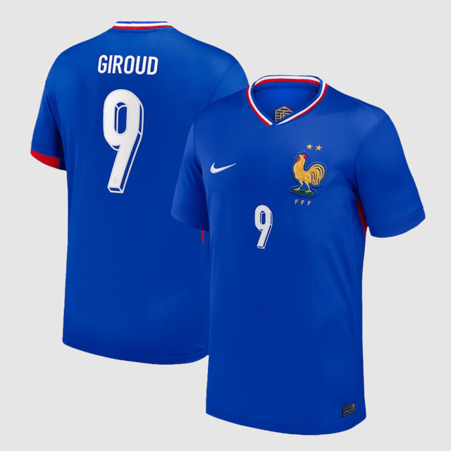 GIROUD #9 France Home Soccer Jersey Euro 2024